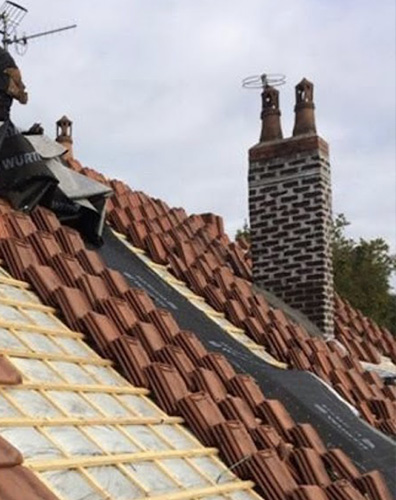 Pose de couverture en tuiles à Saint-Mandé dans le Val de Marne (94)